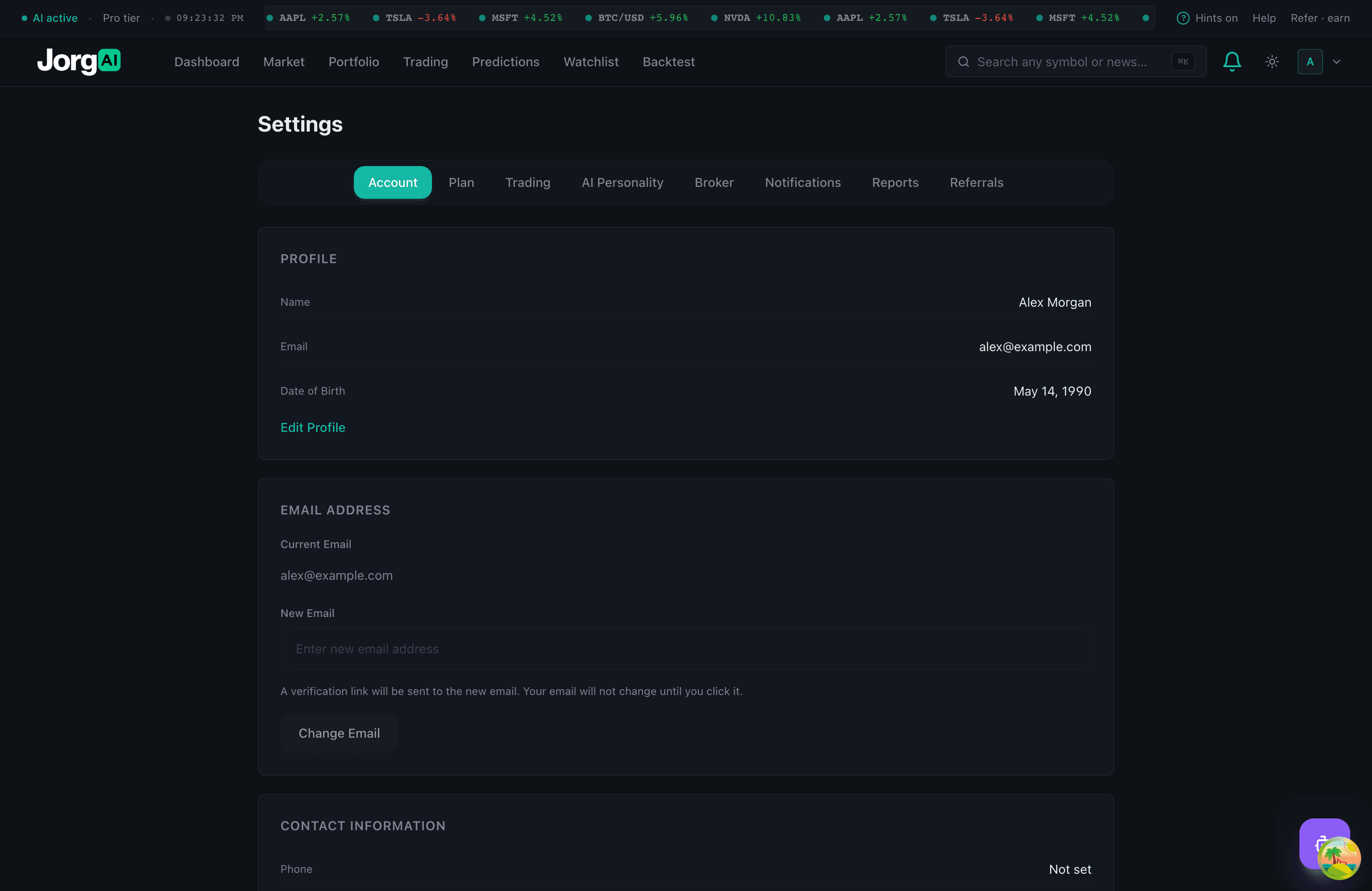 Auto-Trading Controls